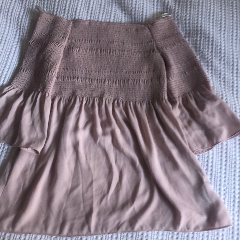 Pink off the shoulder shirt